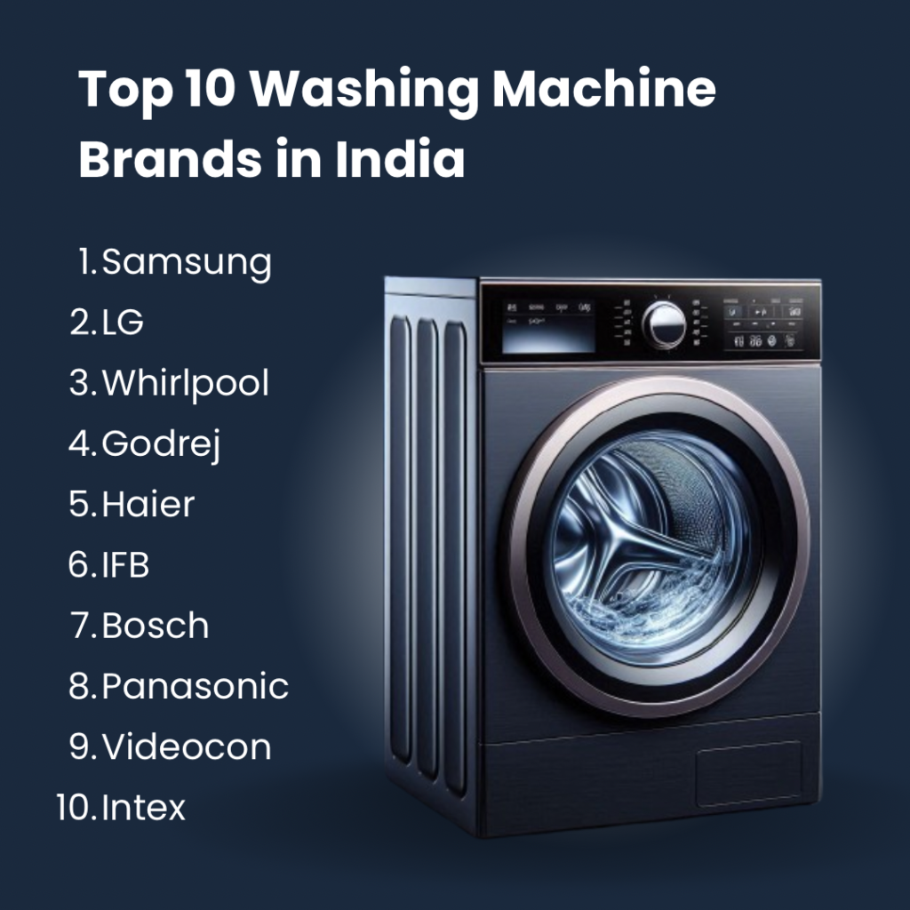 top 10 washing machine brands in india
